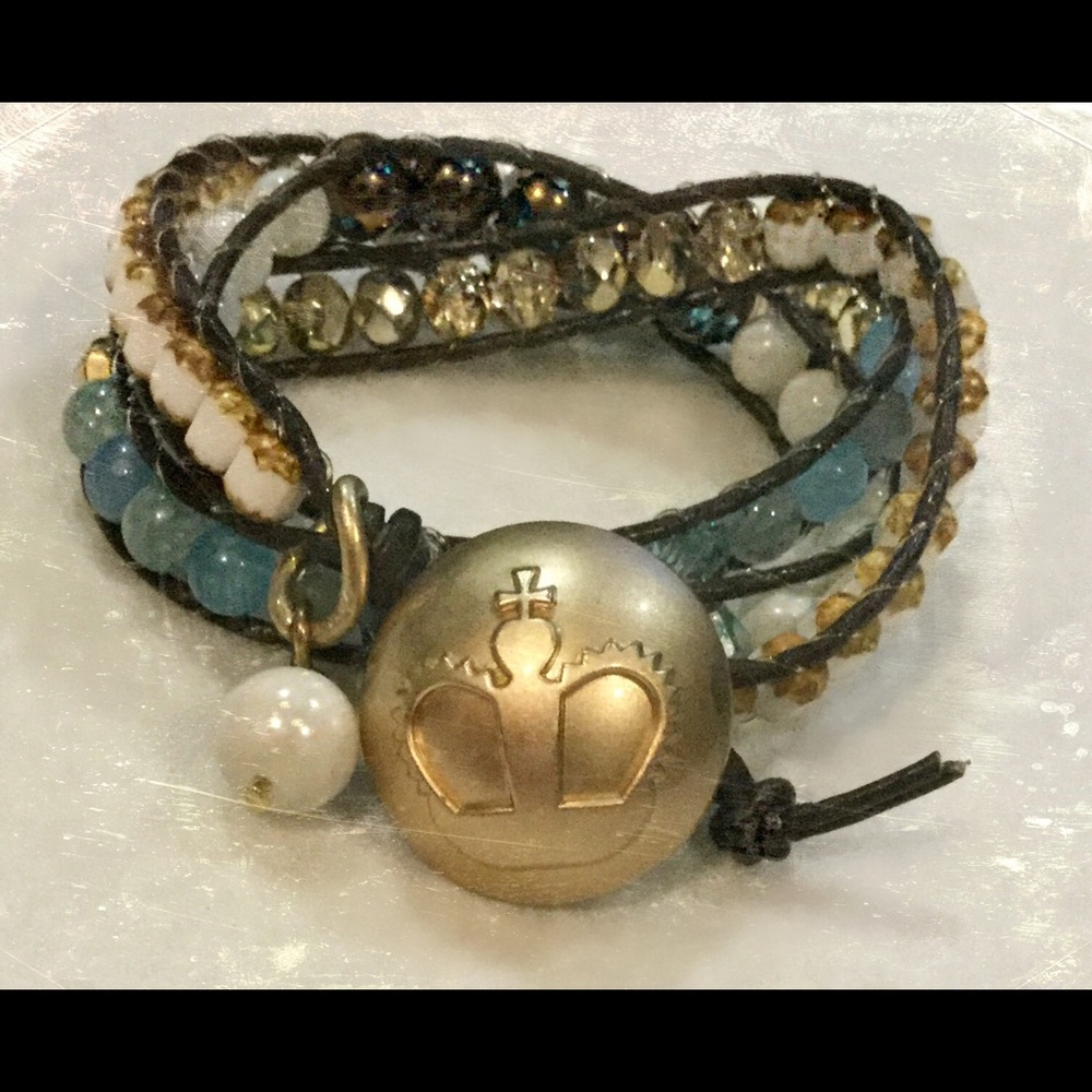 Completely Handmade Triple Wrap Bracelet